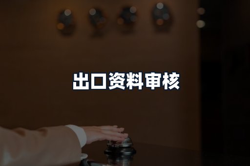 出口资料审核